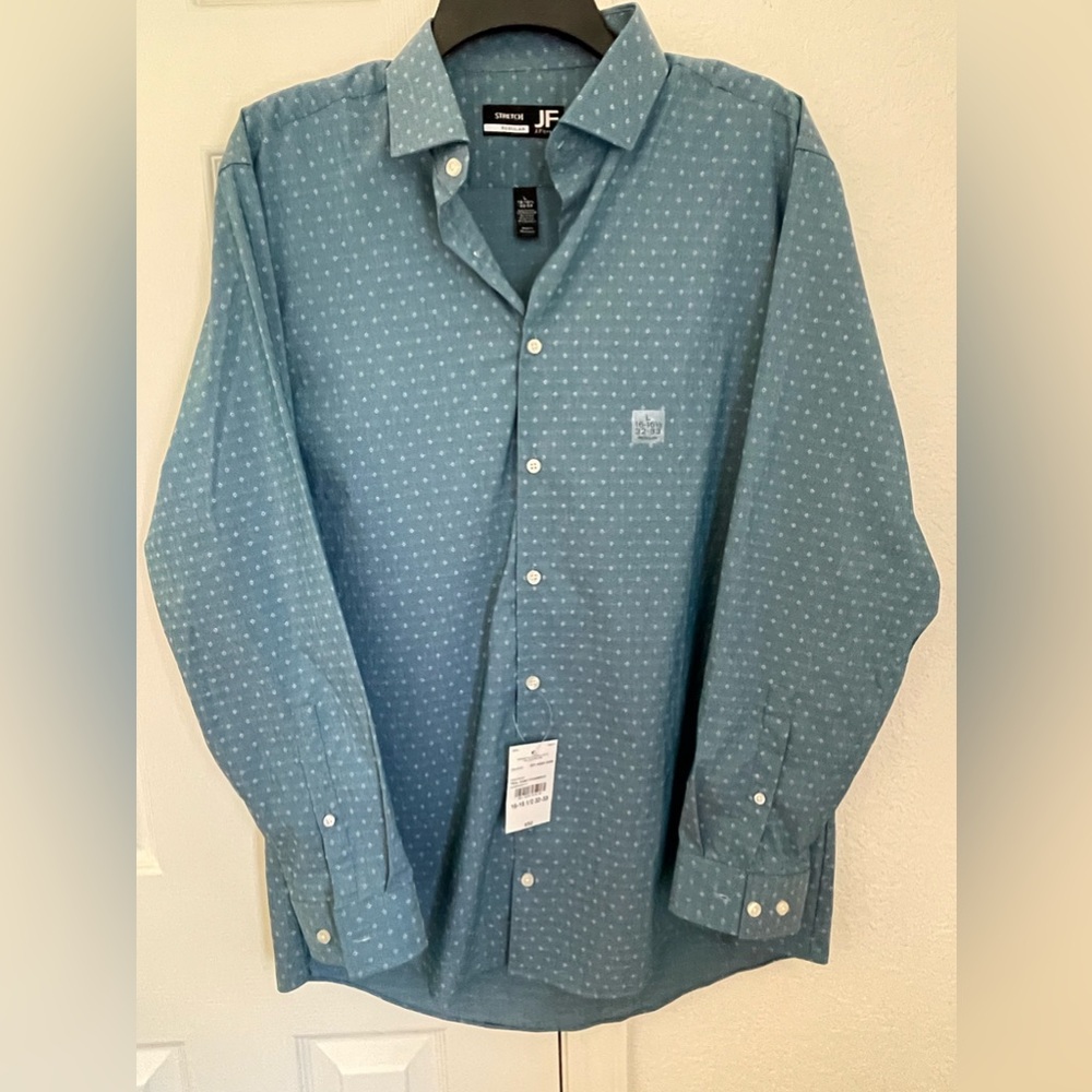 J.Ferrar dress shirt color teal